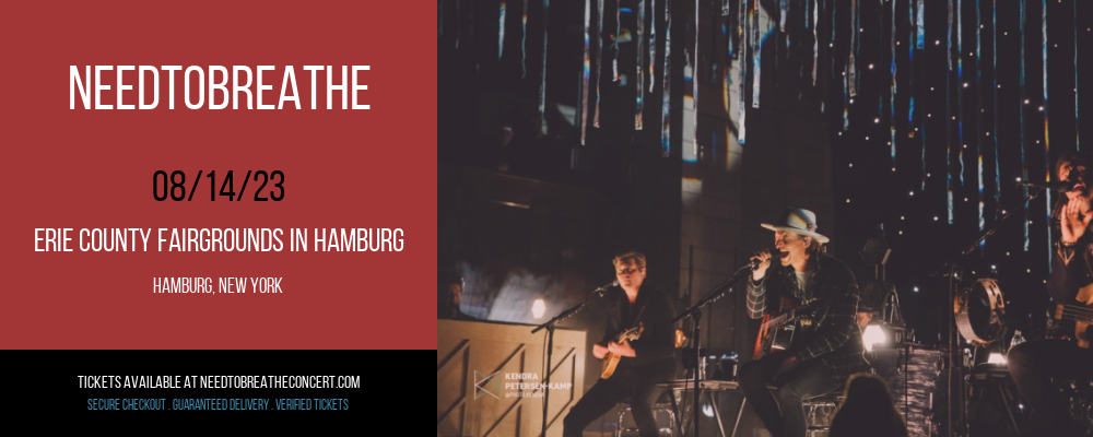 Needtobreathe at Needtobreathe Concert tickets Needtobreathe at Needtobreathe Concert